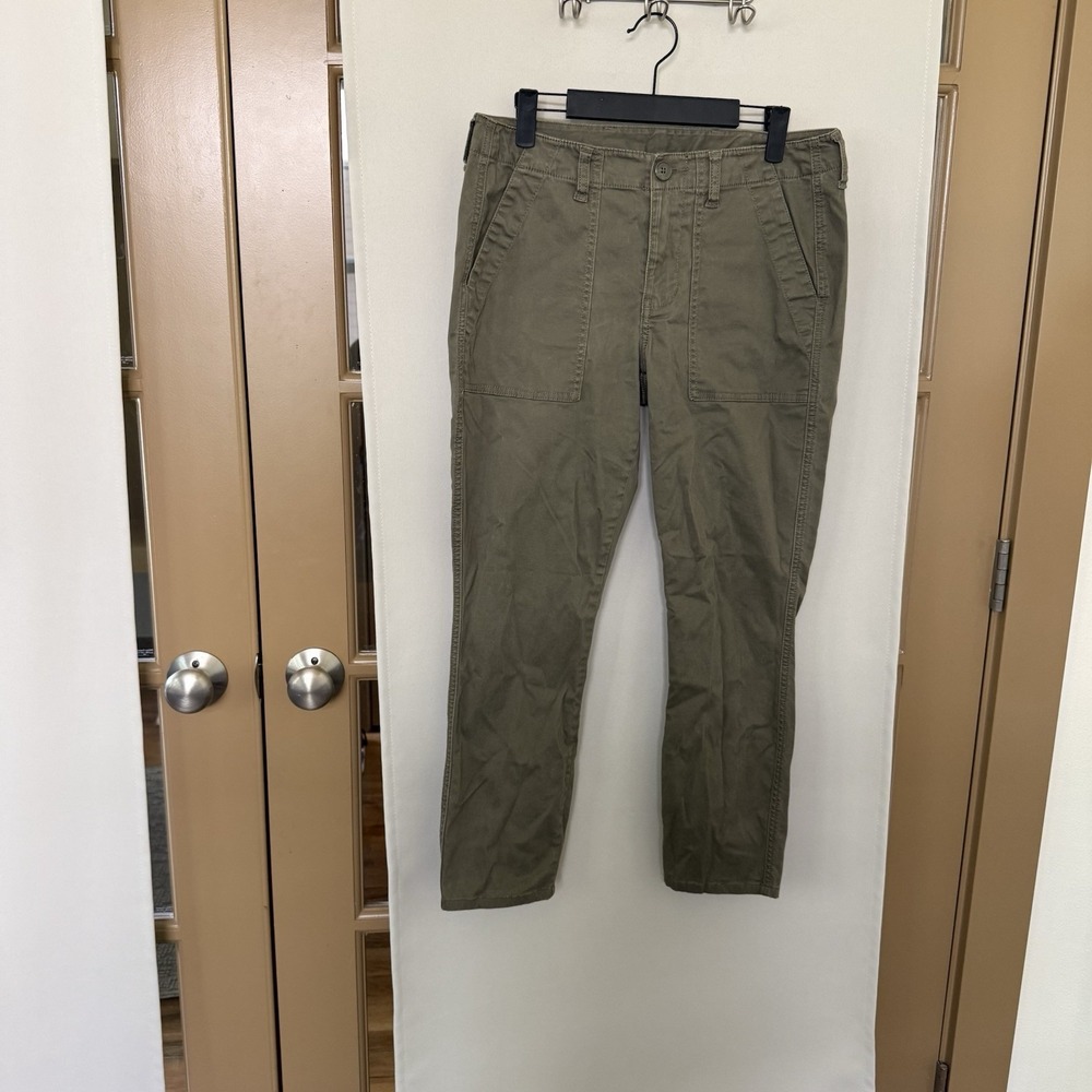 Cabi Womens 6 Olive Green The Scout Skinny Utility Pants Bottoms Style# 3199